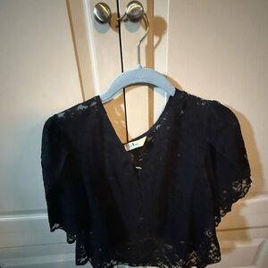 Elegant Black Lace Women's bolero